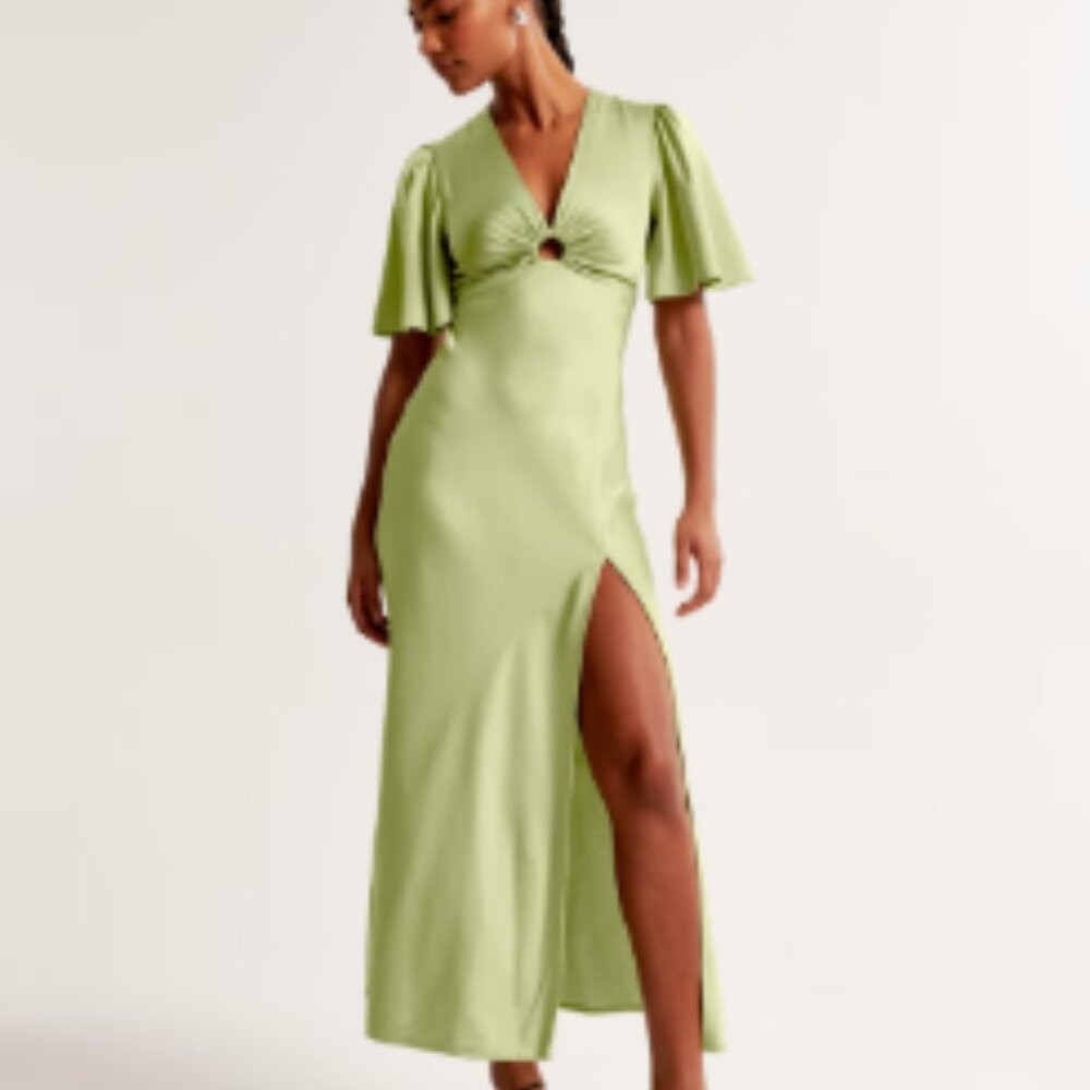 NEW! Abercrombie & Fitch angel sleeve maxi dress - Picture 1 of 4